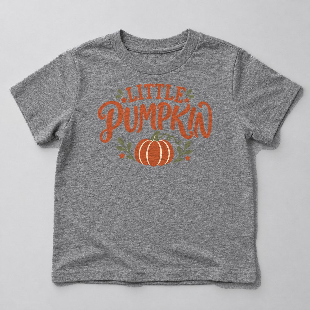Little Pumpkin Kids T-Shirt in Heather Grey