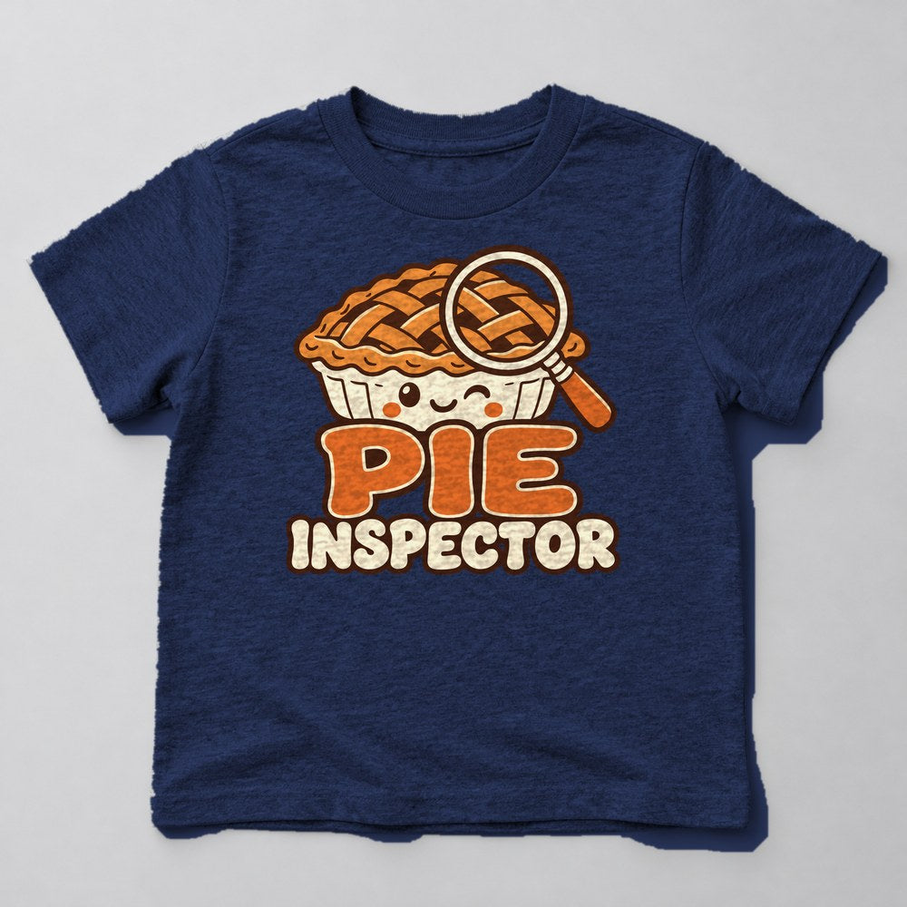 Pie Inspector Kids T-Shirt in Navy