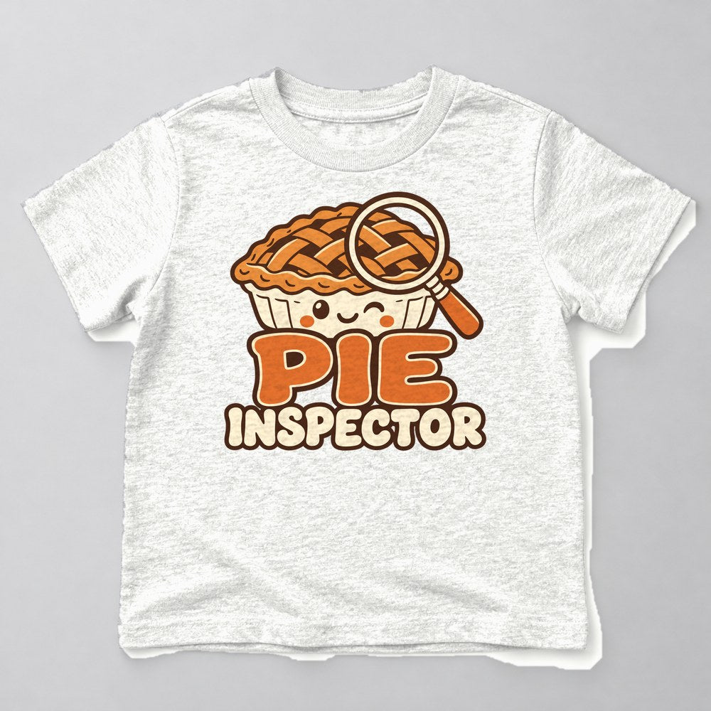 Pie Inspector Kids T-Shirt in White