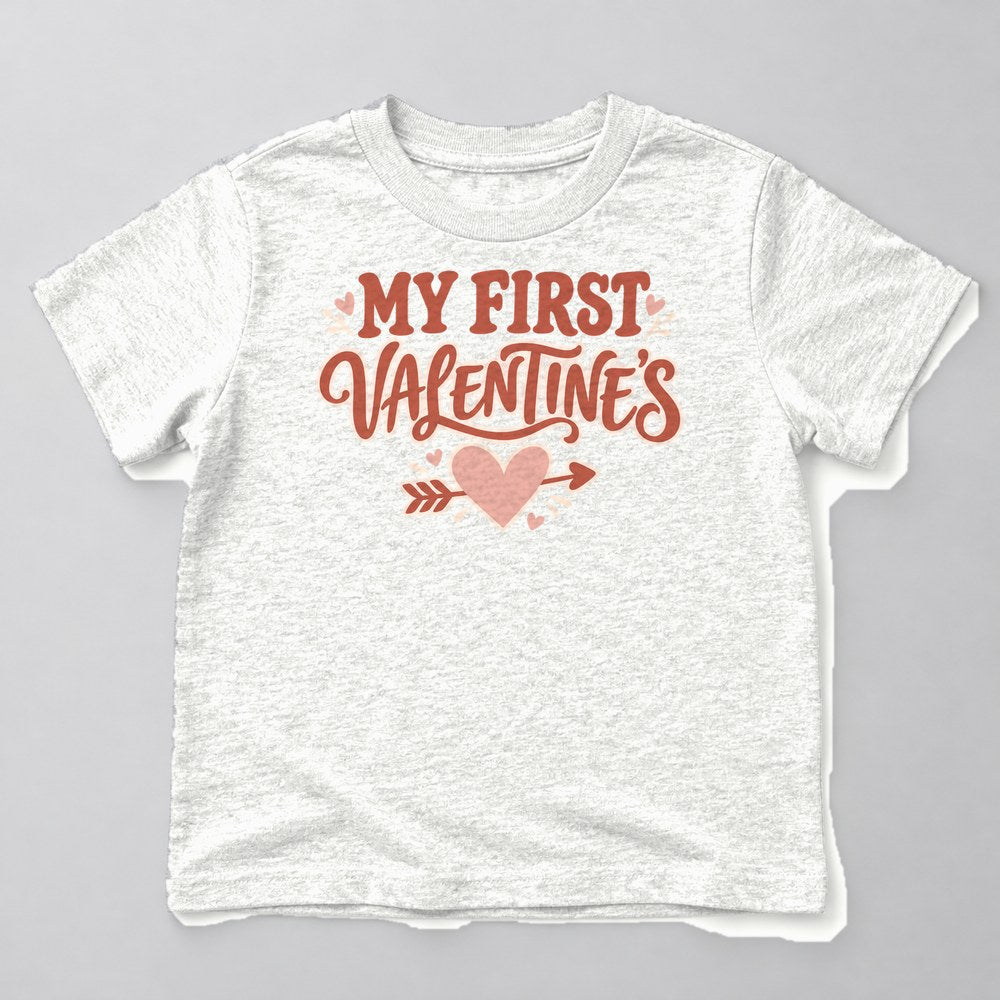 My First Valentine's Kids T-Shirt in White
