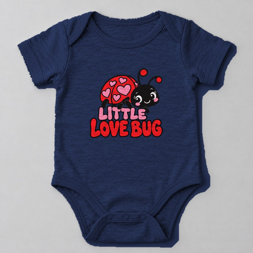 Little Love Bug Baby Onesie in Navy