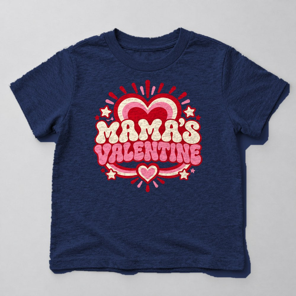 Mama's Valentine Kids T-Shirt in Navy