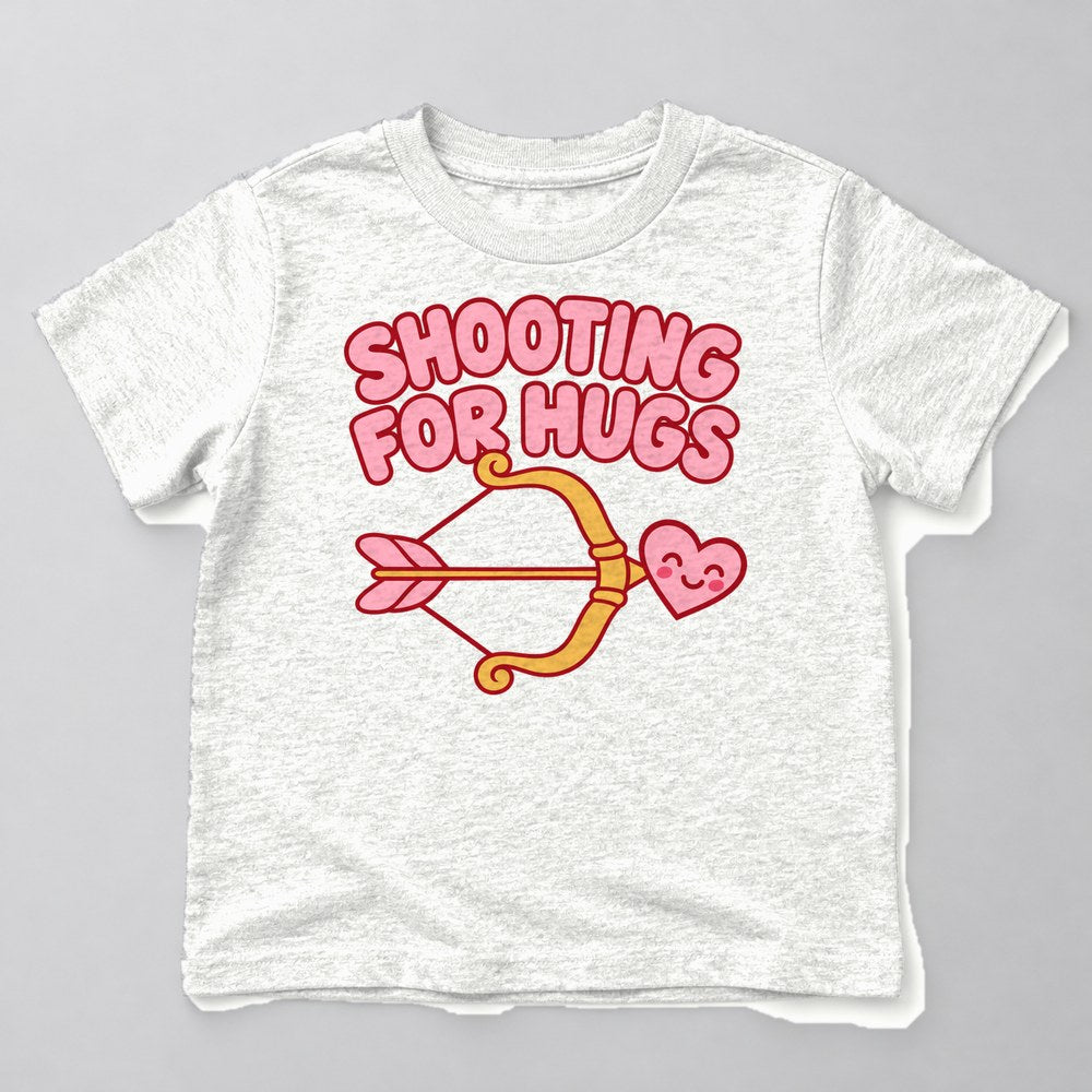 Shooting for Hugs Kids T-Shirt in White