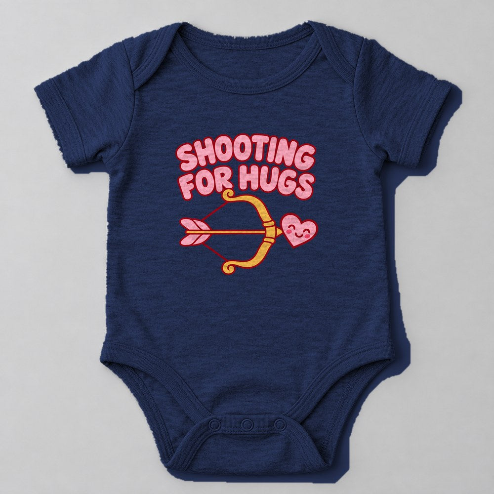 Shooting for Hugs Baby Onesie in Navy
