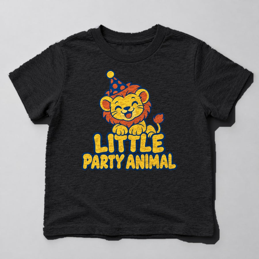 Little Party Animal Kids T-Shirt in Black