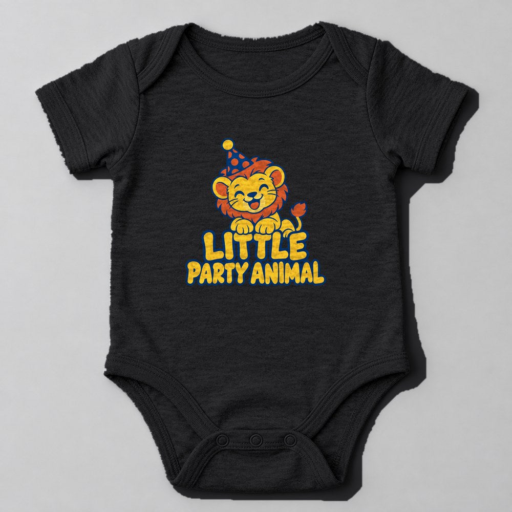 Little Party Animal Baby Onesie in Black