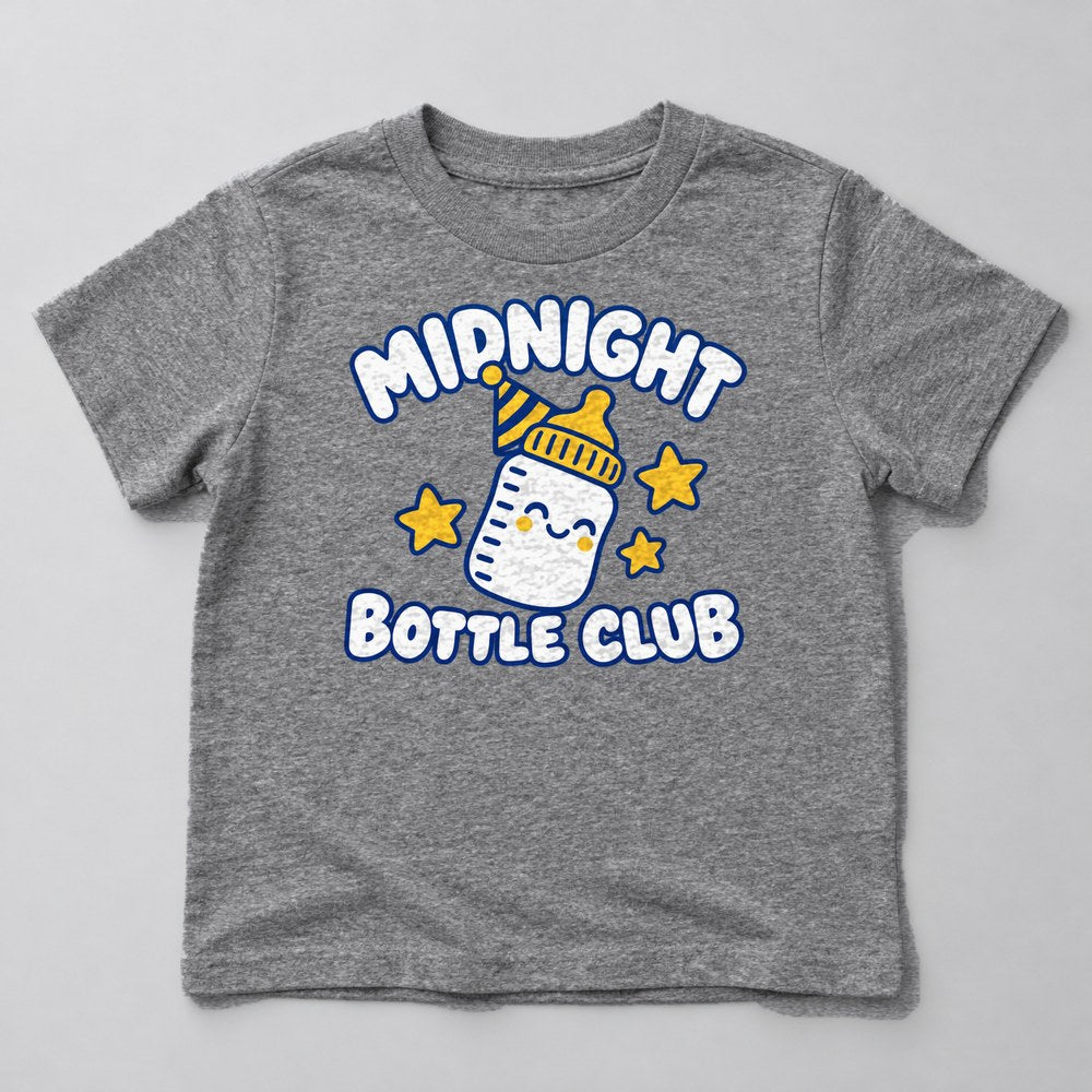 Midnight Bottle Club Kids T-Shirt in Heather Grey