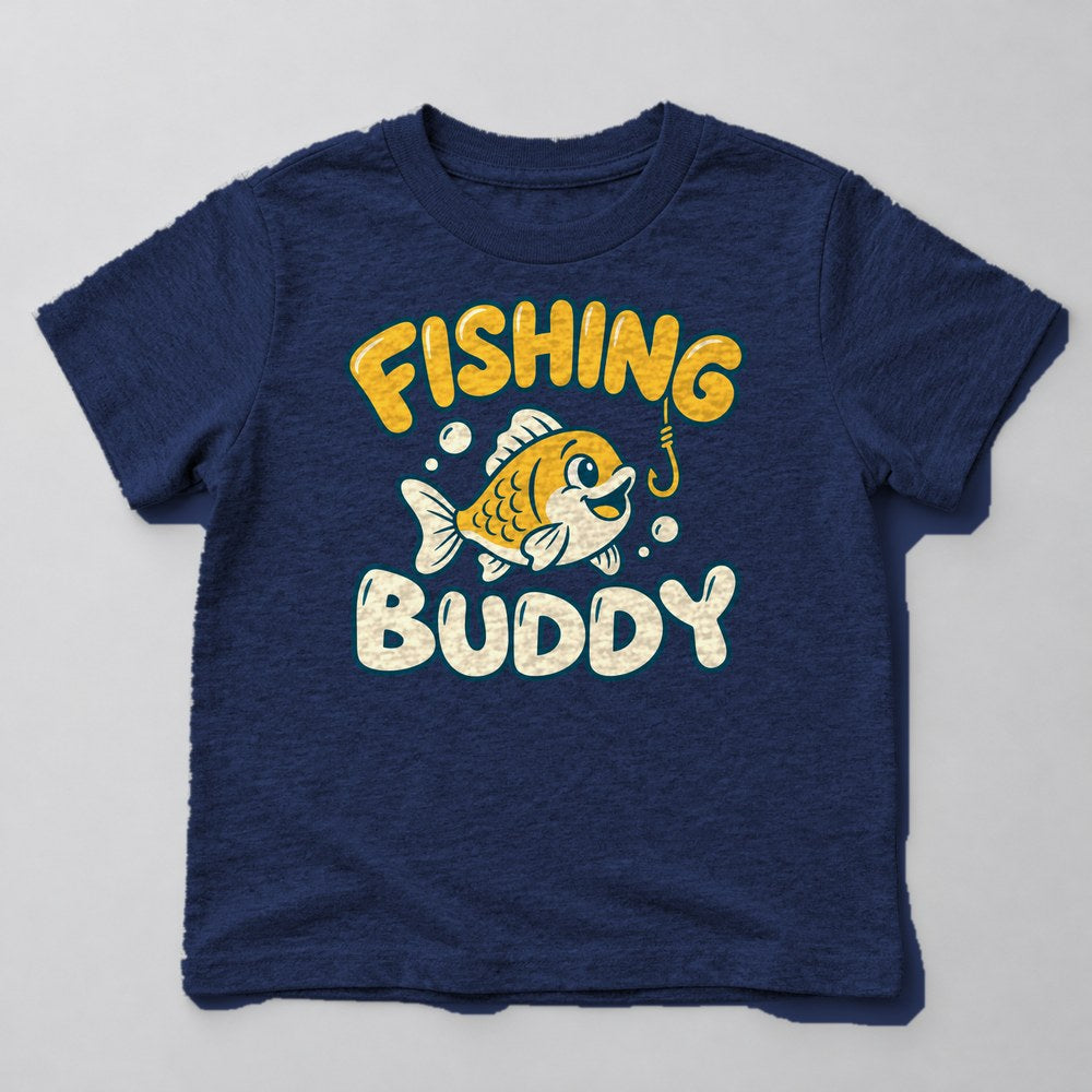 Fishing Buddy Kids T-Shirt in Navy