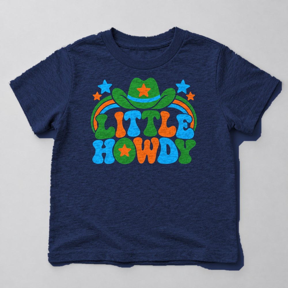 Little Howdy Kids T-Shirt in Navy