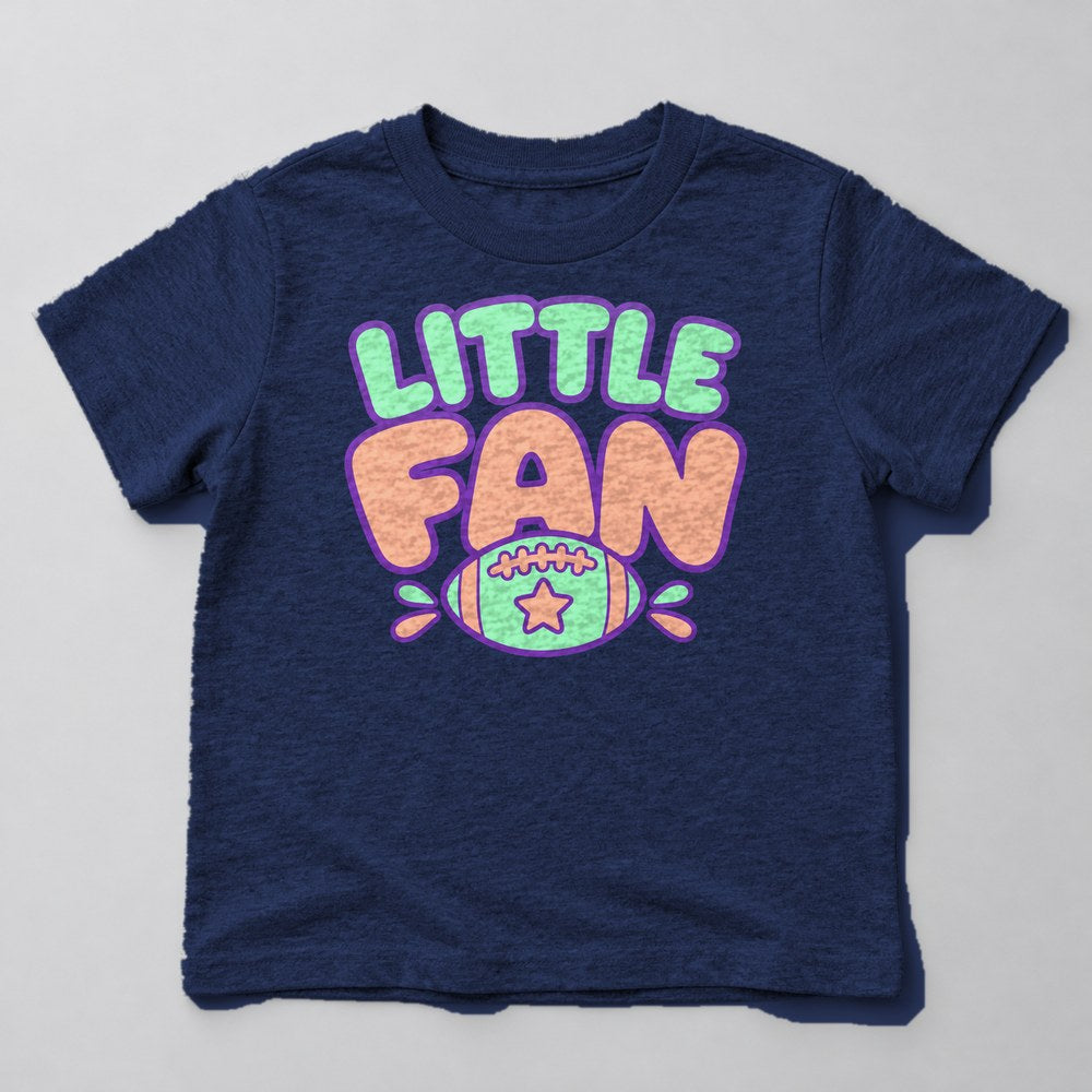 Little Fan Kids T-Shirt in Navy