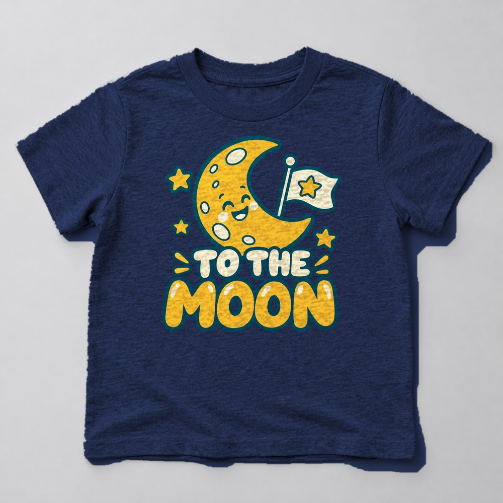 To the Moon Kids T-Shirt in Navy