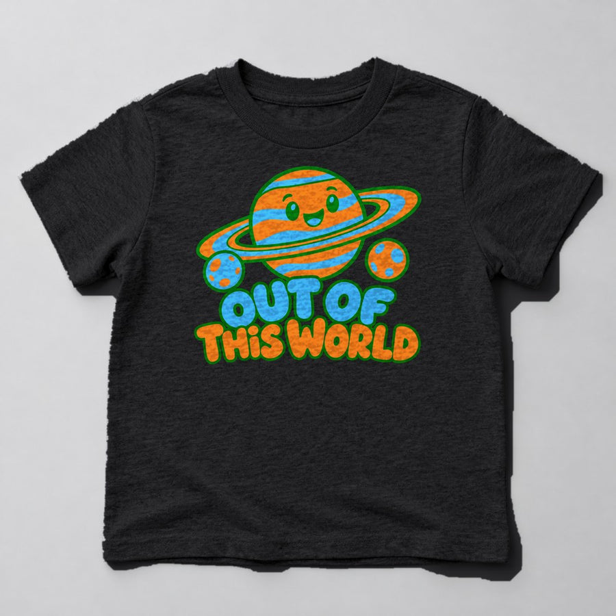 Out of This World Kids T-Shirt in Black
