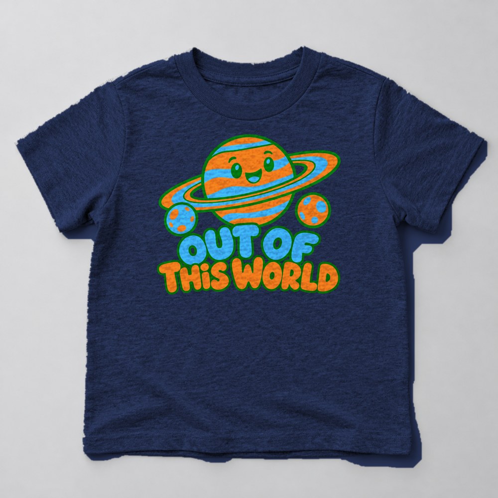 Out of This World Kids T-Shirt in Navy