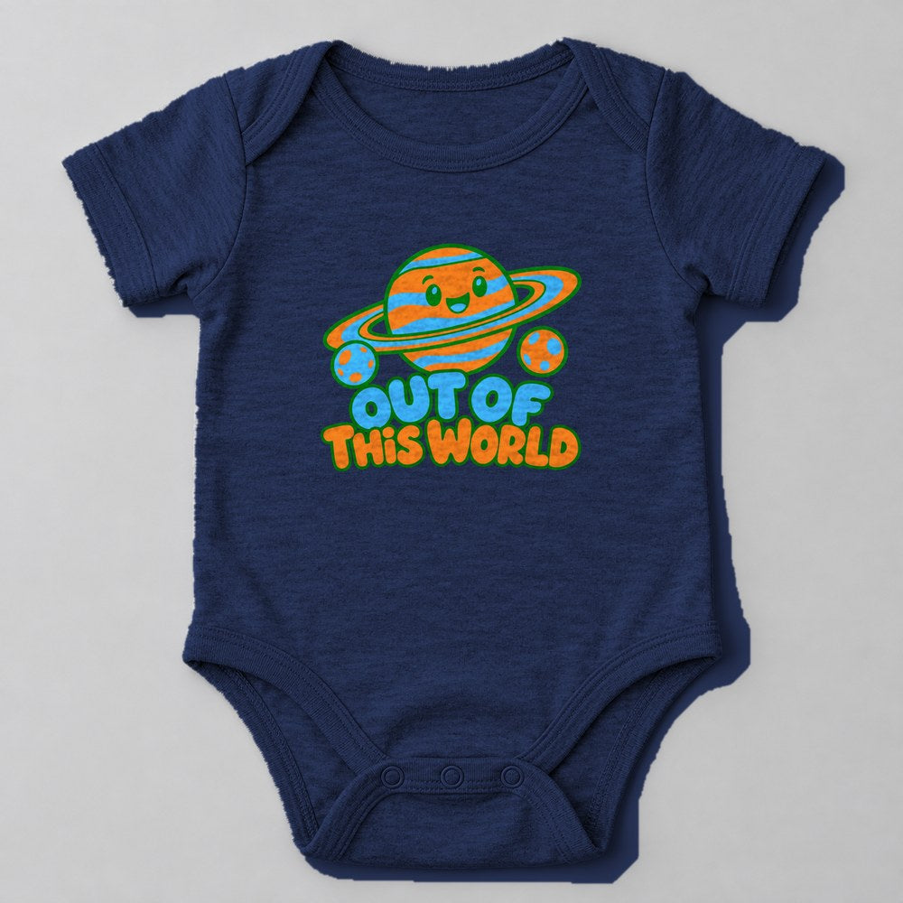 Out of This World Baby Onesie in Navy