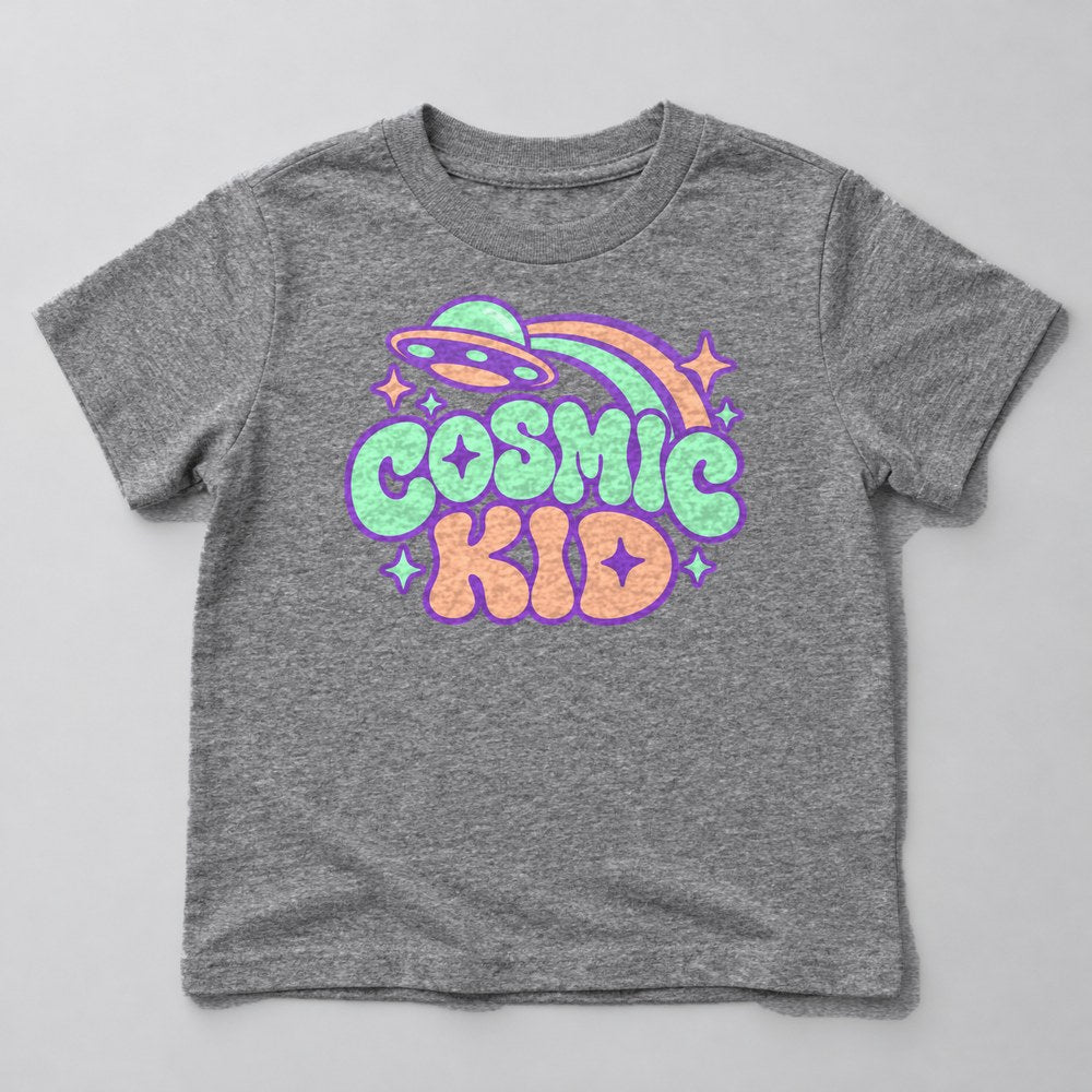 Cosmic Kid Kids T-Shirt in Heather Grey