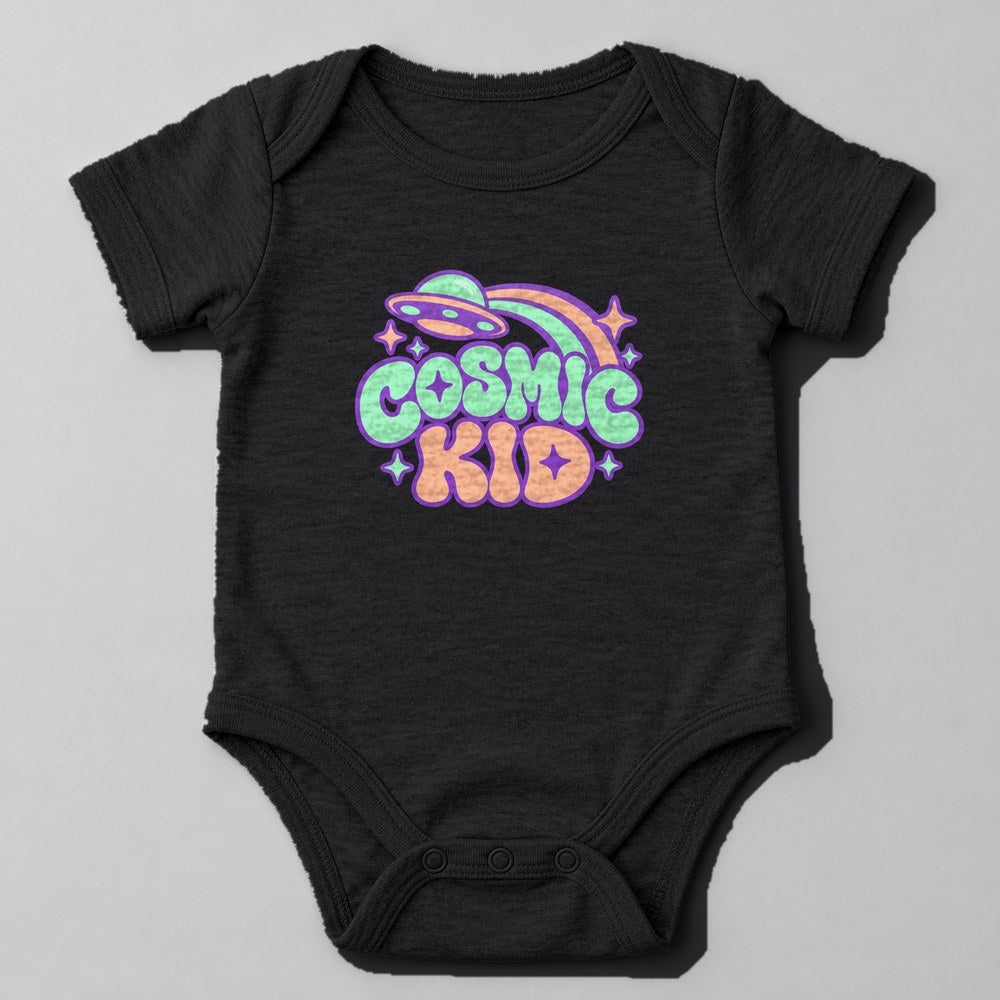 Cosmic Kid Baby Onesie in Black