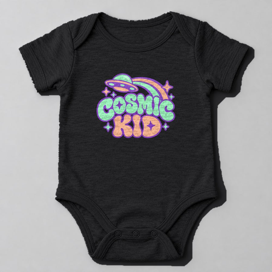 Cosmic Kid Baby Onesie in Black