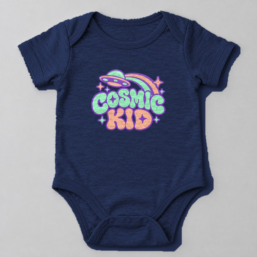 Cosmic Kid Baby Onesie in Navy