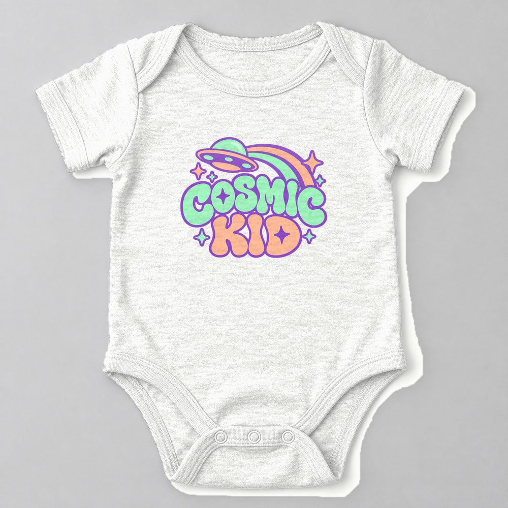 Cosmic Kid Baby Onesie in White