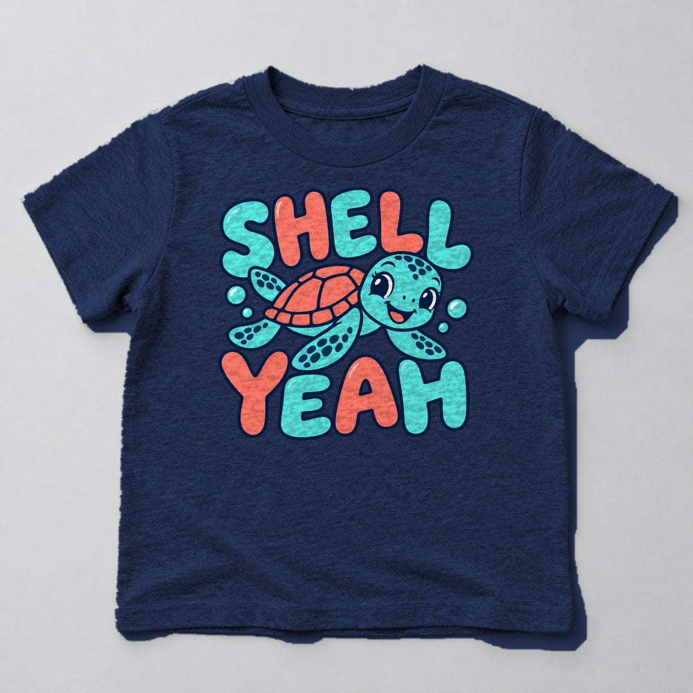 Shell Yeah Kids T-Shirt in Navy