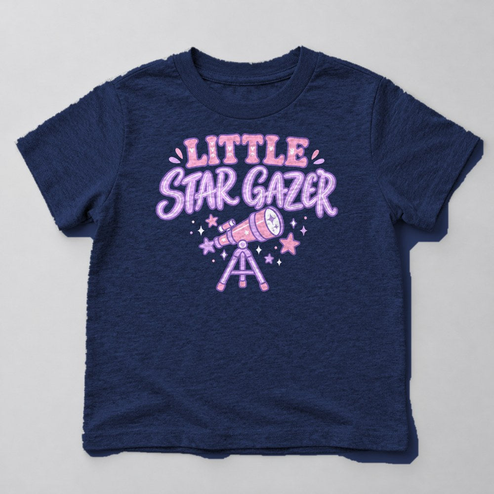 Little Star Gazer Kids T-Shirt in Navy