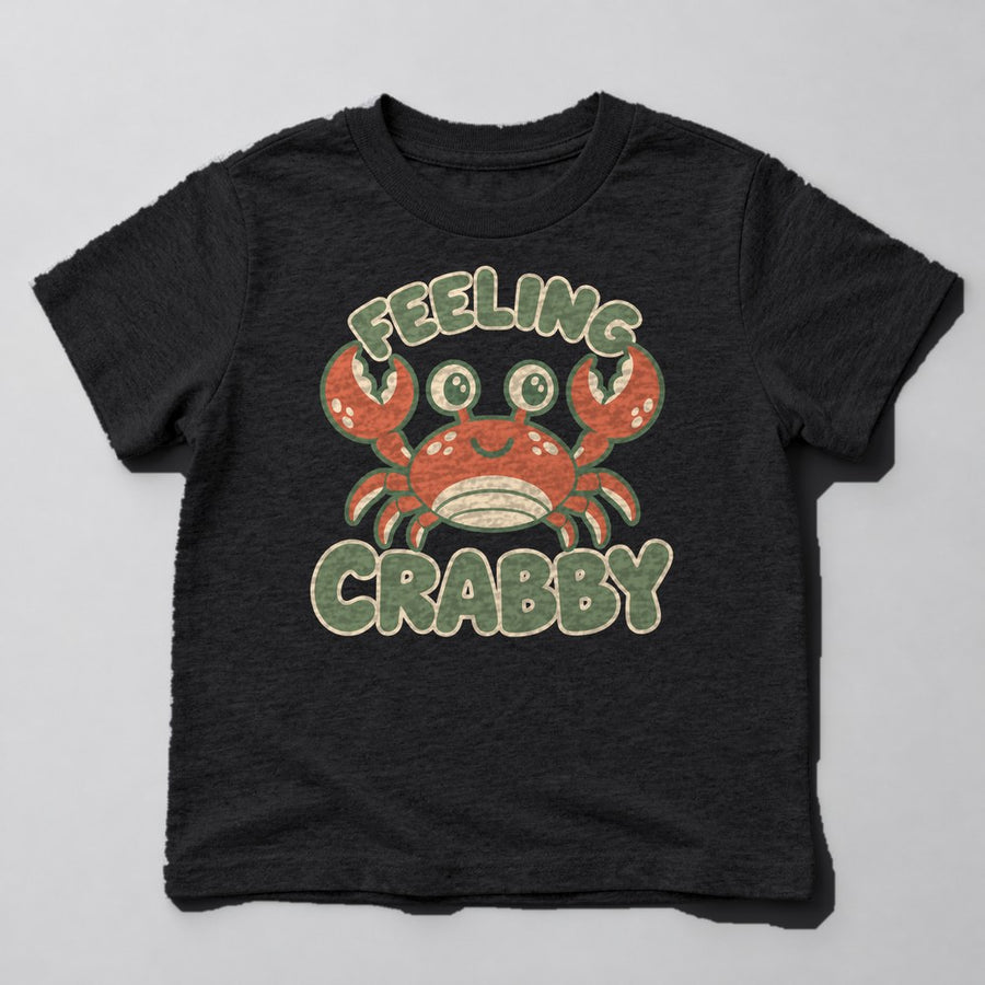 Feeling Crabby Kids T-Shirt in Black