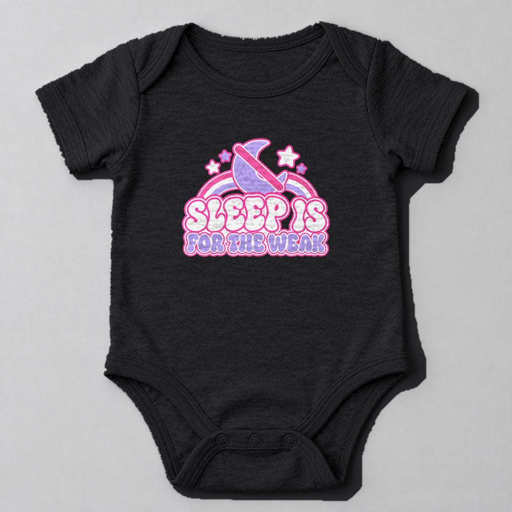 Sleep is for the Weak Baby Onesie in Black