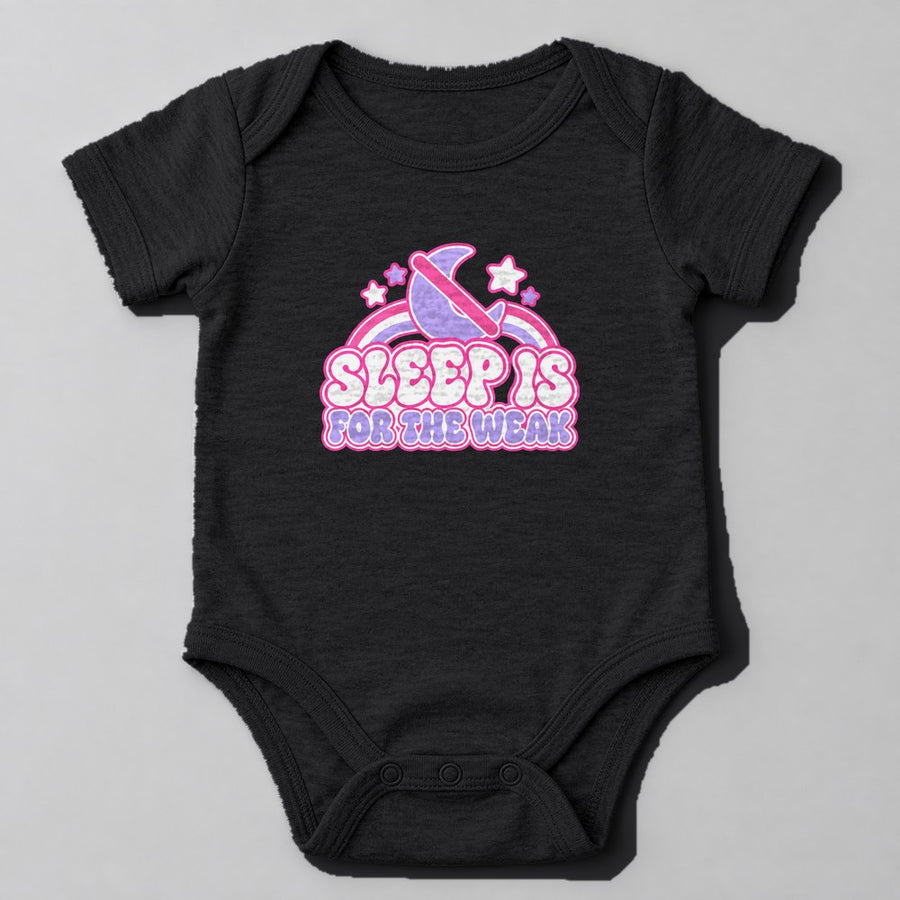 Sleep is for the Weak Baby Onesie in Black