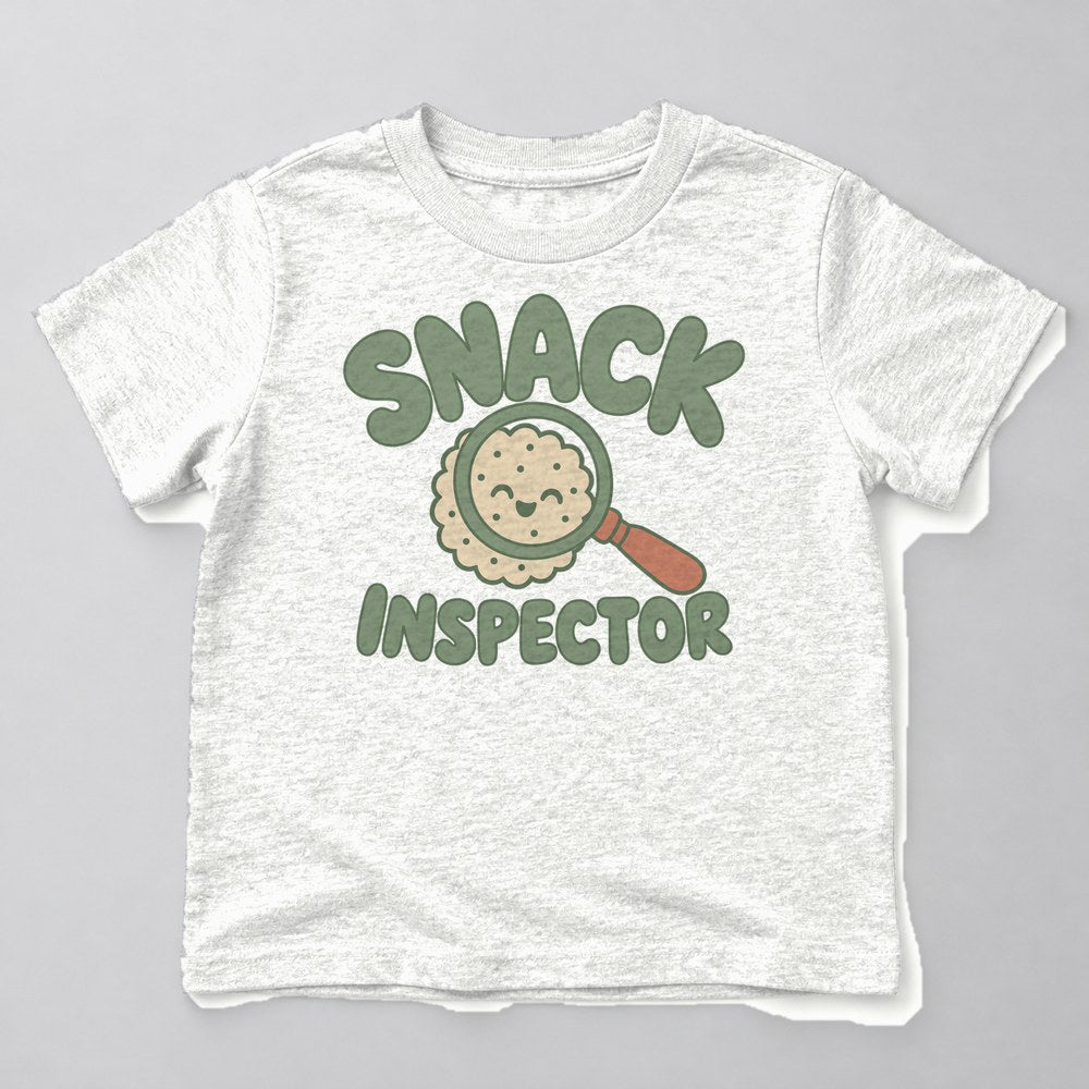 Snack Inspector Kids T-Shirt in White
