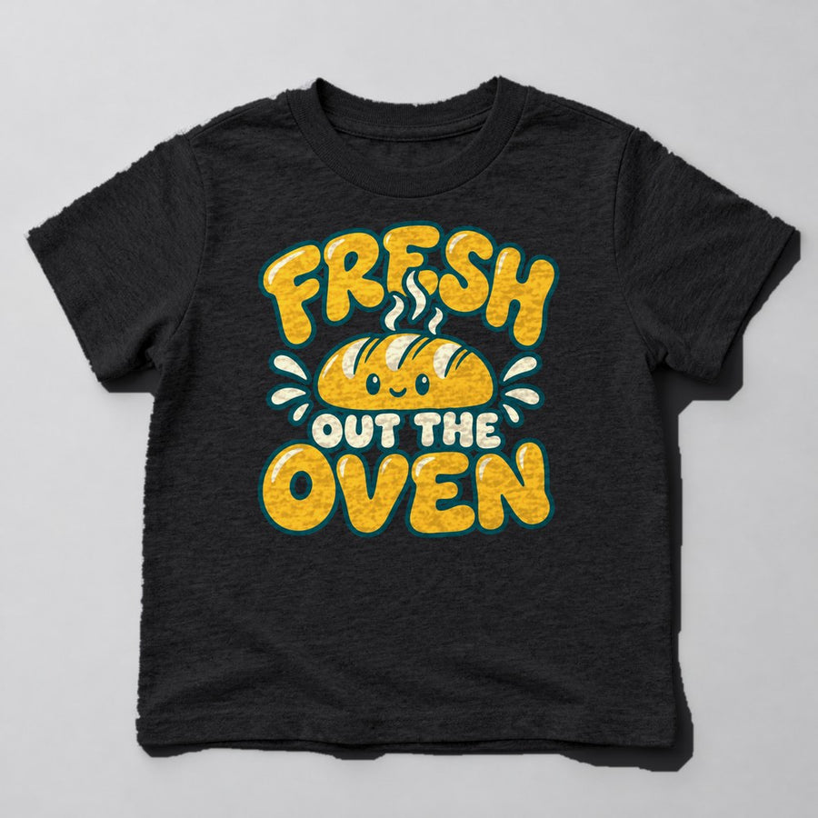 Fresh Out the Oven Kids T-Shirt in Black