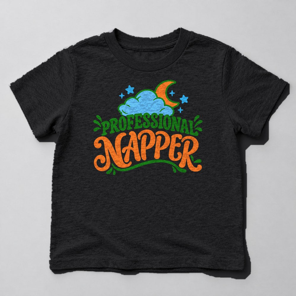 Professional Napper Kids T-Shirt in Black