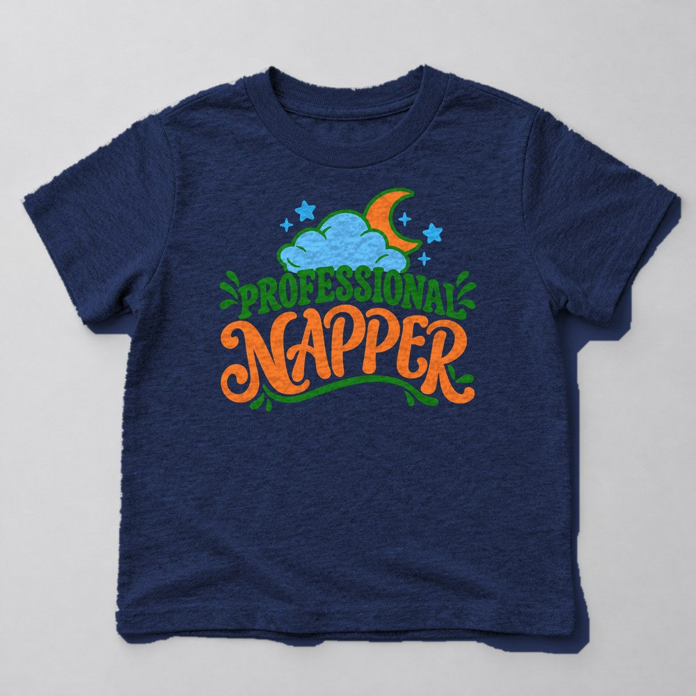 Professional Napper Kids T-Shirt in Navy
