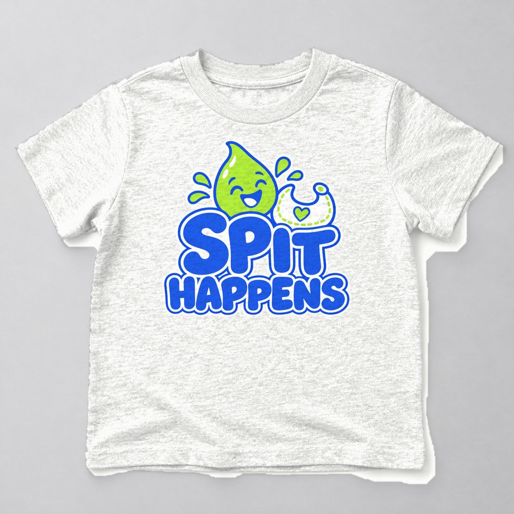 Spit Happens Kids T-Shirt in White