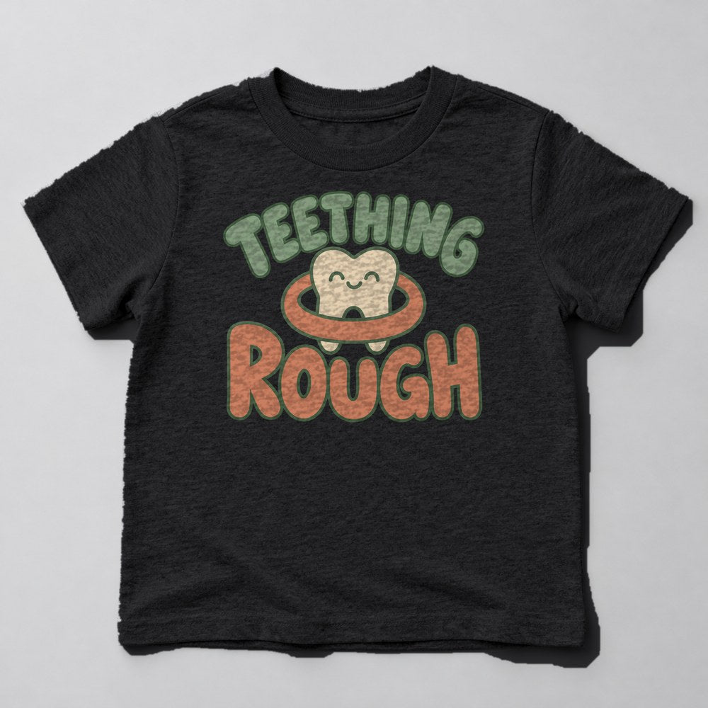Teething Rough Kids T-Shirt in Black