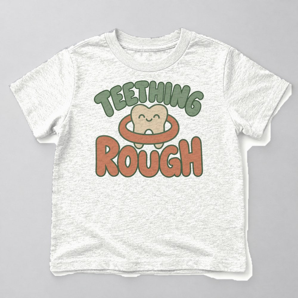 Teething Rough Kids T-Shirt in White