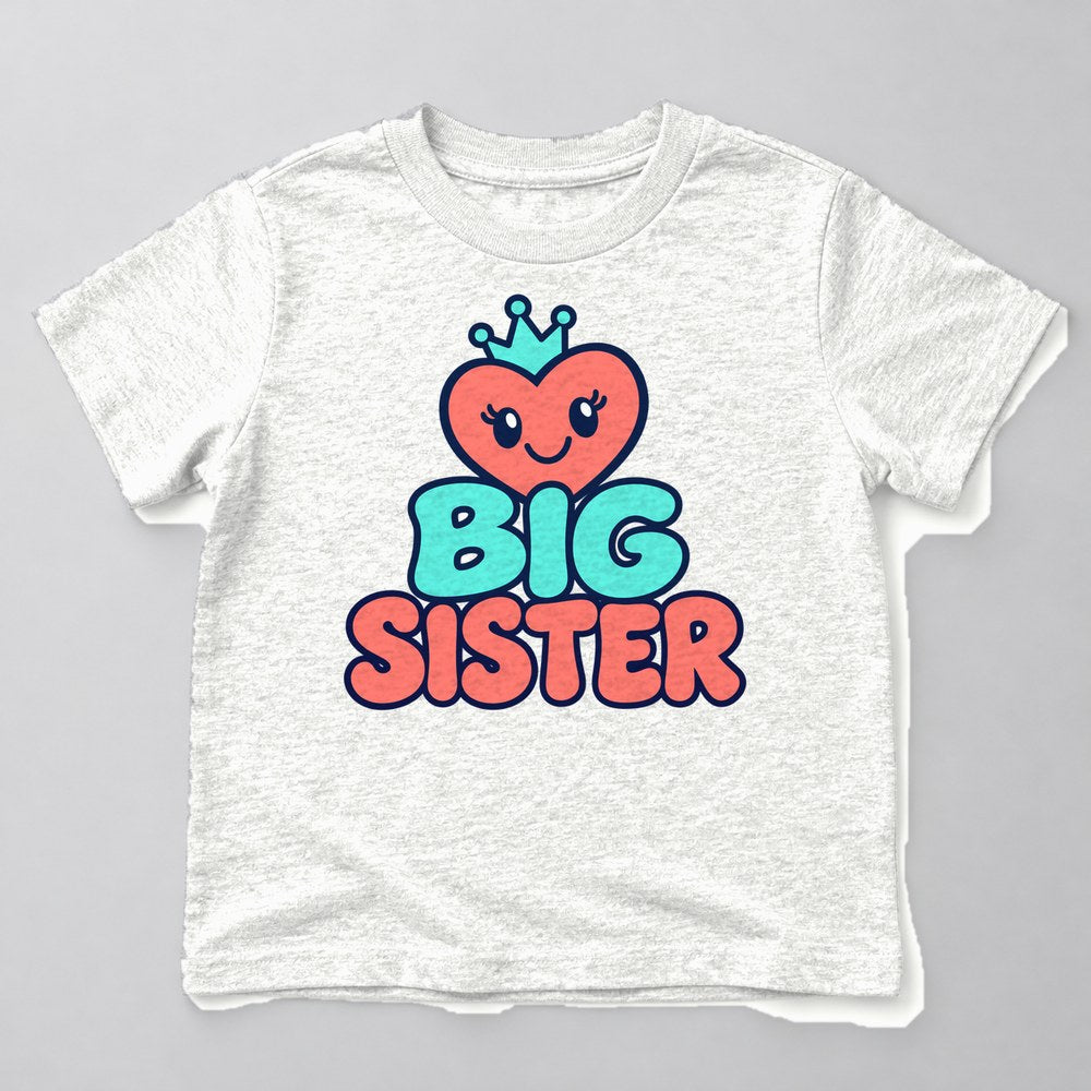 Big Sister Kids T-Shirt in White
