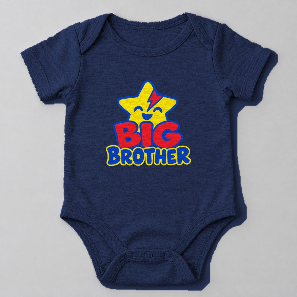 Big Brother Baby Onesie in Navy