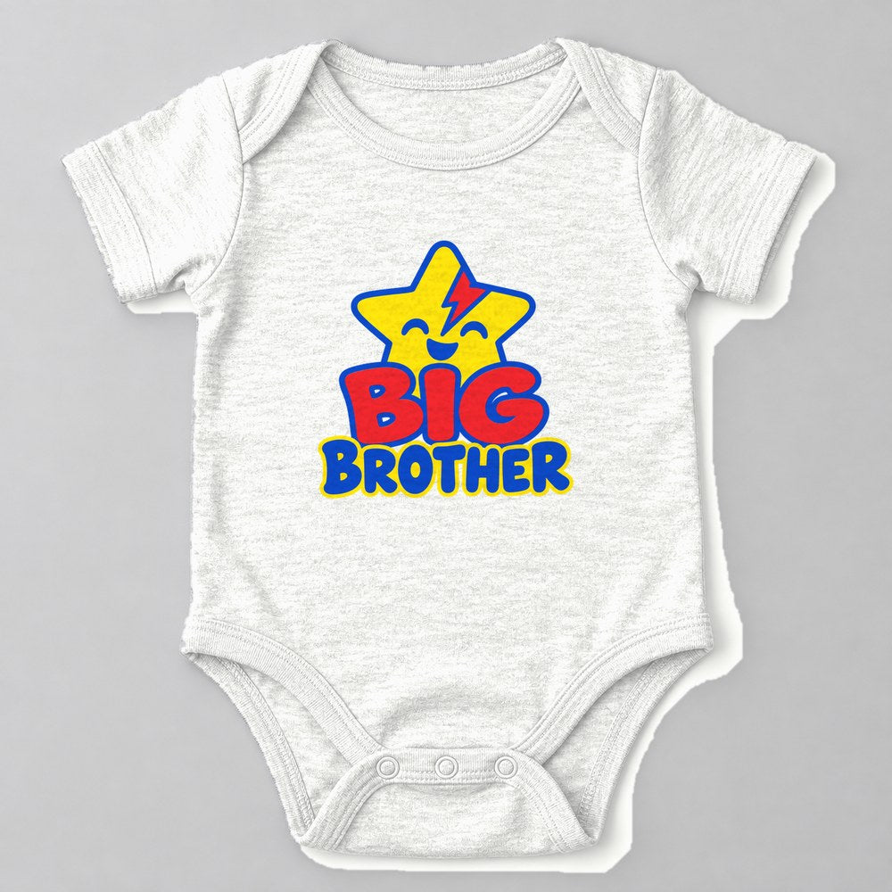 Big Brother Baby Onesie in White