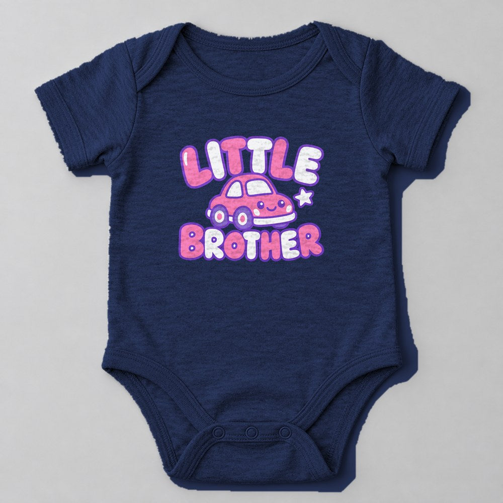 Little Brother Baby Onesie in Navy