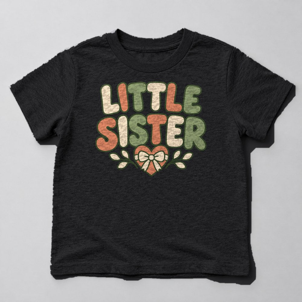 Little Sister Kids T-Shirt in Black