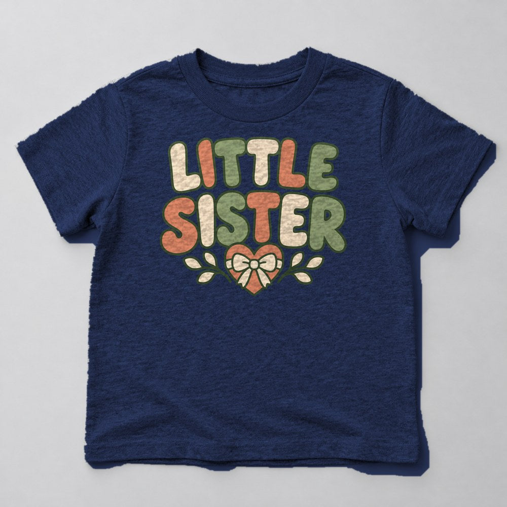Little Sister Kids T-Shirt in Navy