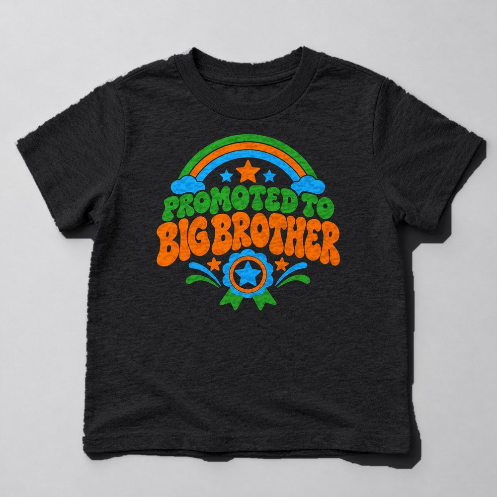 Promoted to Big Brother Kids T-Shirt in Black