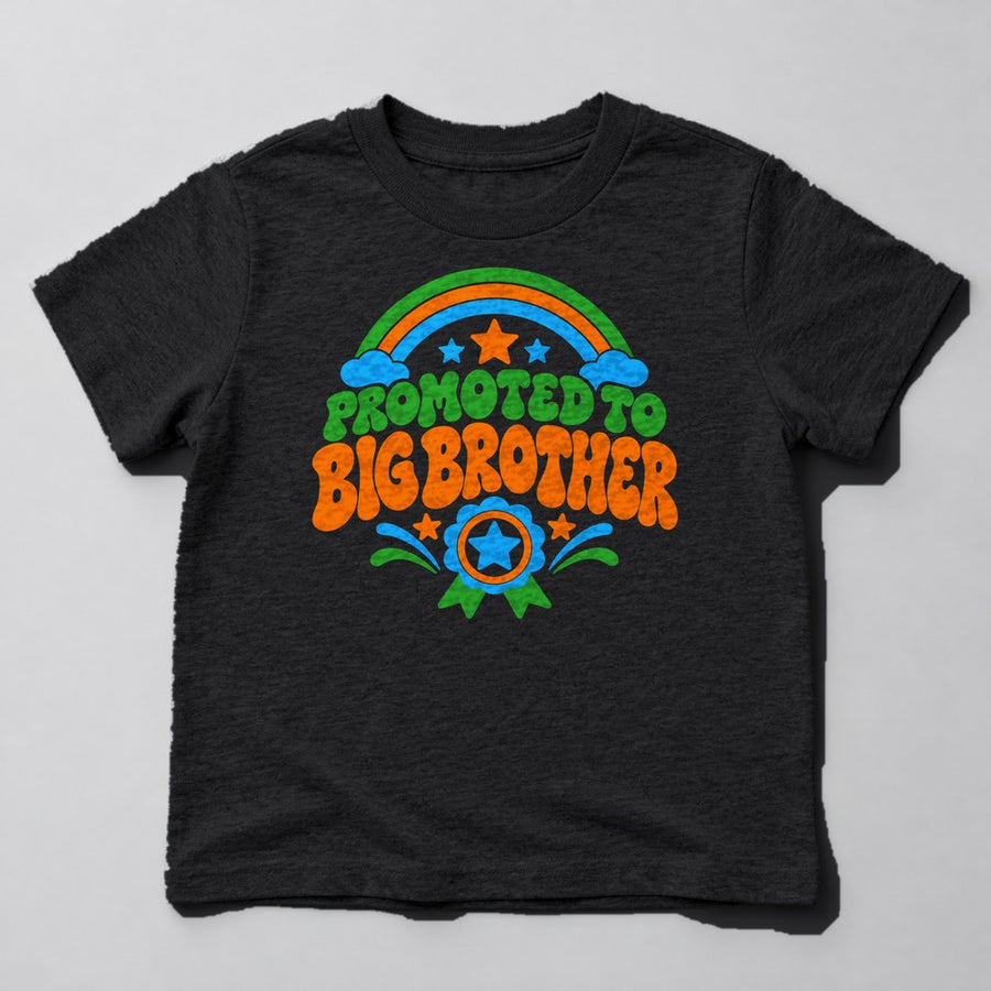 Promoted to Big Brother Kids T-Shirt in Black