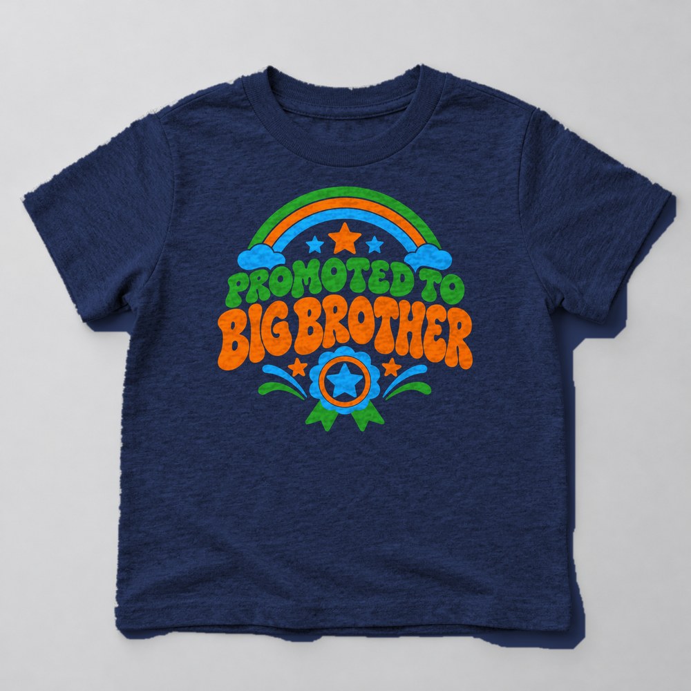 Promoted to Big Brother Kids T-Shirt in Navy