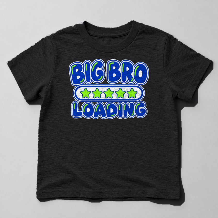 Big Bro Loading Kids T-Shirt in Black