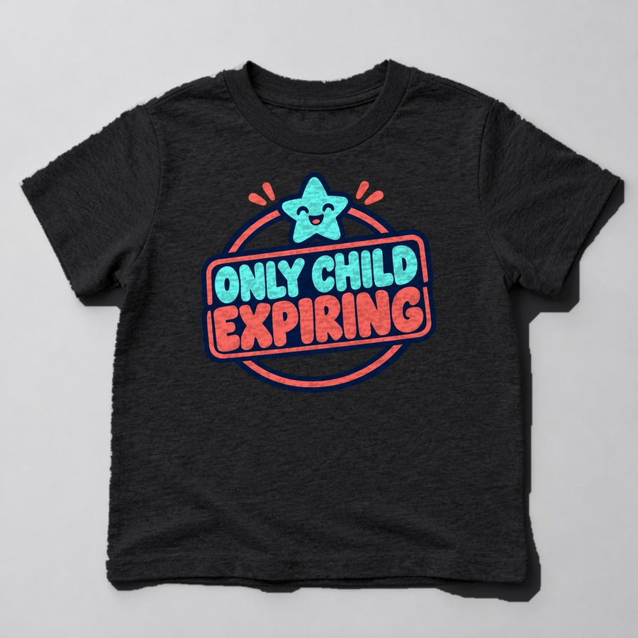 Only Child Expiring Kids T-Shirt in Black