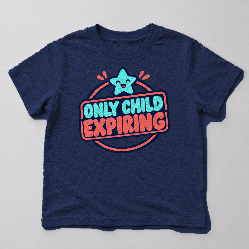 Only Child Expiring Kids T-Shirt in Navy