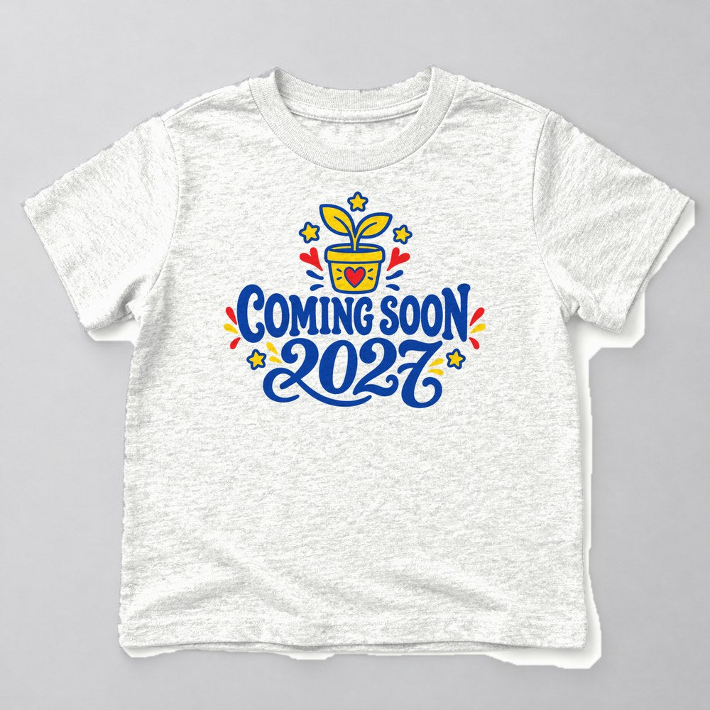 Coming Soon 2027 Kids T-Shirt in White