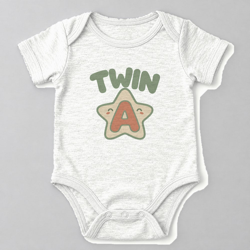 Twin a Baby Onesie in White