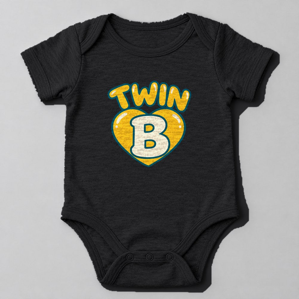 Twin B Baby Onesie in Black